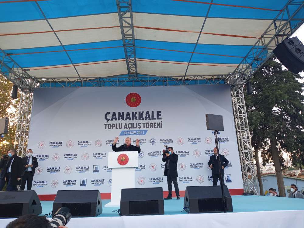 Cumhurbaşkanı Recep Tayyip Erdoğan Çanakkale'de 
